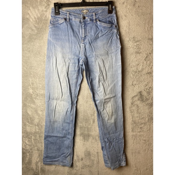 J. Jill Denim - J. Jill Light‎ Wash Straight Leg Stretch Denim Jeans Women's Size 2P Petite